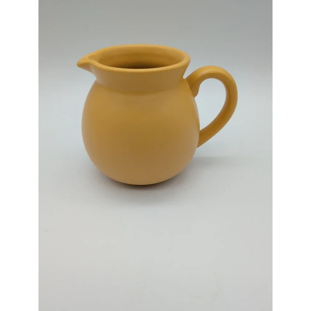 Chantel Stoneware Yellow Round Potbelly Creamer Pitcher Replacement